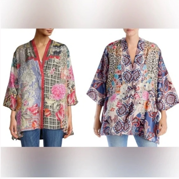 NWT Johnny Was Reversible BETZY EMILIA KIMONO - 2 in 1 - Sz Small - Picture 1 of 7